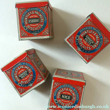Load image into Gallery viewer, Vintage 1930s MINIATURE or SAMPLE Tin for Huntley and Palmer Biscuits. Red Colour
