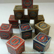 Load image into Gallery viewer, Vintage 1930s MINIATURE or SAMPLE Tin for Huntley and Palmer Biscuits. Blue Colour
