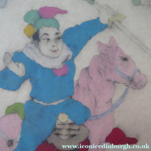 Load image into Gallery viewer, 1930s Elyse Lord Coloured Drypoint Etching. Chinese Warriors on Horseback
