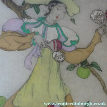 Load image into Gallery viewer, Elyse Ashe Lord Colour Etching Lady Playing Maracas
