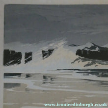 Load image into Gallery viewer, Collectable 1930s Original COLOUR WOODCUT Entitled "Breakers" by Oscar Droege. Pencil Signed
