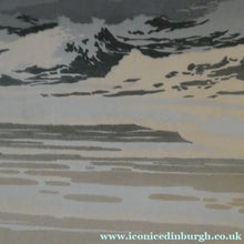 Load image into Gallery viewer, Collectable 1930s Original COLOUR WOODCUT Entitled "Breakers" by Oscar Droege. Pencil Signed
