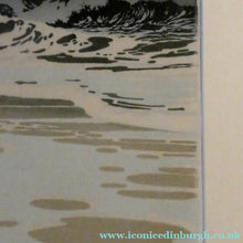 Load image into Gallery viewer, Collectable 1930s Original COLOUR WOODCUT Entitled "Breakers" by Oscar Droege. Pencil Signed
