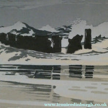 Load image into Gallery viewer, Collectable 1930s Original COLOUR WOODCUT Entitled "Breakers" by Oscar Droege. Pencil Signed
