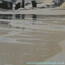 Load image into Gallery viewer, Collectable 1930s Original COLOUR WOODCUT Entitled "Breakers" by Oscar Droege. Pencil Signed
