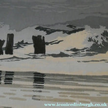 Load image into Gallery viewer, Collectable 1930s Original COLOUR WOODCUT Entitled "Breakers" by Oscar Droege. Pencil Signed
