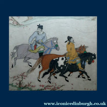 Load image into Gallery viewer, 1930s ORIGINAL Hand Coloured Drypoint by Elyse Ashe Lord. Chinese Warriors on Horseback. Pencil Signed
