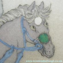 Load image into Gallery viewer, 1930s Hand Coloured Etching by Elyse Lord. Chinese Warriors on Horseback
