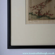 Load image into Gallery viewer, 1930s ORIGINAL Hand Coloured Drypoint by Elyse Ashe Lord. Chinese Warriors on Horseback. Pencil Signed
