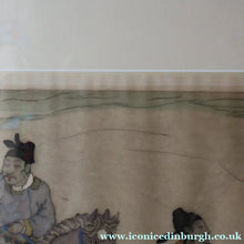 Load image into Gallery viewer, 1930s ORIGINAL Hand Coloured Drypoint by Elyse Ashe Lord. Chinese Warriors on Horseback. Pencil Signed
