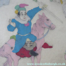 Load image into Gallery viewer, 1930s Elyse Lord Coloured Drypoint Etching. Chinese Warriors on Horseback
