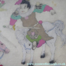 Load image into Gallery viewer, 1930s Elyse Lord Coloured Drypoint Etching. Chinese Warriors on Horseback
