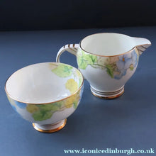 Load image into Gallery viewer, 1930s PARAGON Star Mark Bone China Teaset. Honesty Pattern with Aztec Shape. All Excellent Condition
