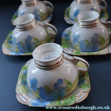 Load image into Gallery viewer, 1930s PARAGON Star Mark Bone China Teaset. Honesty Pattern with Aztec Shape. All Excellent Condition
