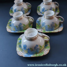 Load image into Gallery viewer, 1930s PARAGON Star Mark Bone China Teaset. Honesty Pattern with Aztec Shape. All Excellent Condition
