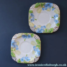 Load image into Gallery viewer, 1930s PARAGON Star Mark Bone China Teaset. Honesty Pattern with Aztec Shape. All Excellent Condition
