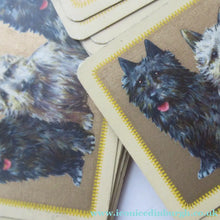 Load image into Gallery viewer, 1930s Art Deco Playing Cards with Terriers on the Back of Each
