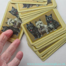 Load image into Gallery viewer, 1930s Art Deco Playing Cards with Terriers on the Back of Each
