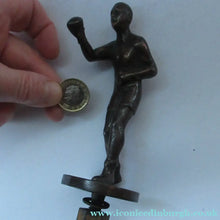 Load image into Gallery viewer, 1930s Bronze Car Mascot of a Boxer or Boxing Figure
