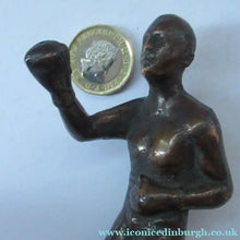 Load image into Gallery viewer, 1930s Bronze Car Mascot of a Boxer or Boxing Figure
