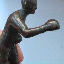 Load image into Gallery viewer, 1930s Bronze Car Mascot of a Boxer or Boxing Figure
