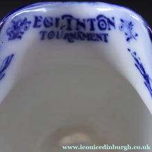 Load image into Gallery viewer, 1930s Royal Doulton Blue and White Jug Decorated with Images from the Eglinton Tournament - British Ceramics
