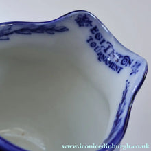 Load image into Gallery viewer, 1930s Royal Doulton Blue and White Jug Decorated with Images from the Eglinton Tournament - British Ceramics
