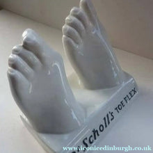 Load image into Gallery viewer, 1930s Royal Doulton Dr Scholl's Advertising Display. Pair of Feet
