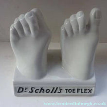 Load image into Gallery viewer, 1930s Royal Doulton Dr Scholl's Advertising Display. Pair of Feet
