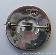 Load image into Gallery viewer, Vintage 1936 Edinburgh Hallmarked Celtic Brooch with Viking Ship. James Ness &amp; Son
