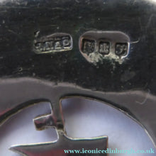 Load image into Gallery viewer, Vintage 1936 Edinburgh Hallmarked Celtic Brooch with Viking Ship. James Ness &amp; Son
