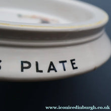Load image into Gallery viewer, 1930s SHELLEY POTTERY Mabel Lucie Attwell Heavy Baby Plate. Motoring Image with Mouse Driving a Car
