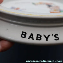 Load image into Gallery viewer, 1930s SHELLEY POTTERY Mabel Lucie Attwell Heavy Baby Plate. Motoring Image with Mouse Driving a Car
