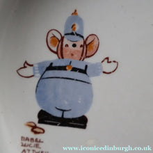 Load image into Gallery viewer, 1930s SHELLEY POTTERY Mabel Lucie Attwell Heavy Baby Plate. Motoring Image with Mouse Driving a Car
