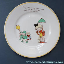 Load image into Gallery viewer, 1930s SHELLEY POTTERY Mabel Lucie Attwell Side Plate. Girls Playing with Boo Boos.  6 inches

