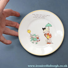Load image into Gallery viewer, 1930s SHELLEY POTTERY Mabel Lucie Attwell Side Plate. Girls Playing with Boo Boos.  6 inches
