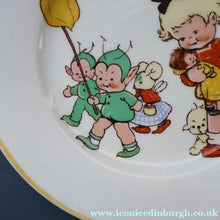 Load image into Gallery viewer, 1930s SHELLEY POTTERY Mabel Lucie Attwell Side Plate. Girls Playing with Boo Boos.  7 inches
