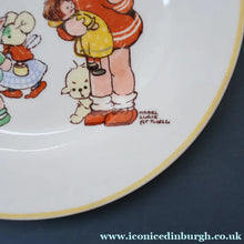 Load image into Gallery viewer, 1930s SHELLEY POTTERY Mabel Lucie Attwell Side Plate. Girls Playing with Boo Boos.  7 inches
