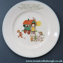 Load image into Gallery viewer, 1930s SHELLEY POTTERY Mabel Lucie Attwell Side Plate. Horse-Drawn Caravan Image.  6 inches

