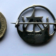 Load image into Gallery viewer, Vintage 1930s SHIPTON &amp; Co. Brooch with Viking Ship Pattern. Chester Hallmark for 1936 Media 1 of 12
