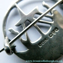 Load image into Gallery viewer, Vintage 1930s SHIPTON &amp; Co. Brooch with Viking Ship Pattern. Chester Hallmark for 1936 Media 1 of 12

