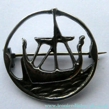 Load image into Gallery viewer, Vintage 1930s SHIPTON &amp; Co. Brooch with Viking Ship Pattern. Chester Hallmark for 1936 Media 1 of 12
