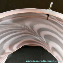 Load image into Gallery viewer, 1930s Art Deco Sugar Pink Swirls Geometric Glass Lamp Shade
