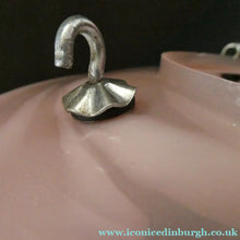 Load image into Gallery viewer, 1930s Art Deco Sugar Pink Swirls Geometric Glass Lamp Shade

