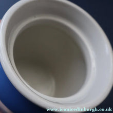 Load image into Gallery viewer, 1930s TG Green CORNISHWARE Lidded Storage Jar for BARLEY. 5 Inches in Height. Black Shield Mark
