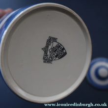 Load image into Gallery viewer, 1930s TG Green CORNISHWARE Lidded Storage Jar for BARLEY. 5 Inches in Height. Black Shield Mark
