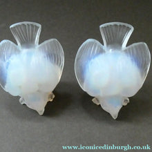 Load image into Gallery viewer, THREE Vintage French 1930s SABINO GLASS Birds. Two Pecking Birds &amp; One with Outstretched Wings - European Glass

