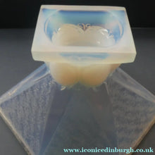Load image into Gallery viewer, LARGE 1930s Art Deco ETLING Glass Decorative Bowl or Vase. Hexagonal Shape with Cute  
