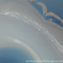 Load image into Gallery viewer, LARGE 1930s Art Deco ETLING Glass Decorative Bowl or Vase. Hexagonal Shape with Cute  

