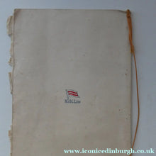 Load image into Gallery viewer, Very Rare JAPANESE SHIPPING Collectable. 1930 Menu for the NYK Line MS "Yasukuni Maru". With Hiroshige Woodblock Cover

